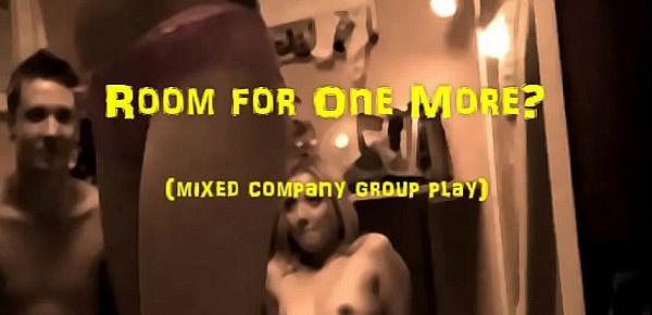  Room for one more - Mixed company group masturbation-mmMmmmm! with Graham S.